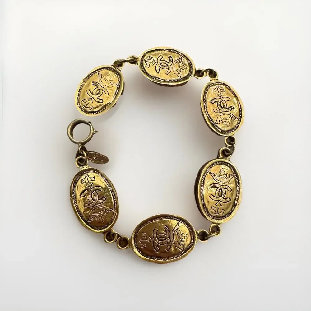 Chanel Gold Link Bracelet- Statement Piece